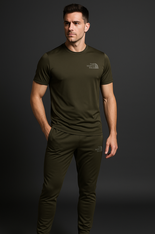 Men’s Signature North Face Reddish Brown Tracksuit Set