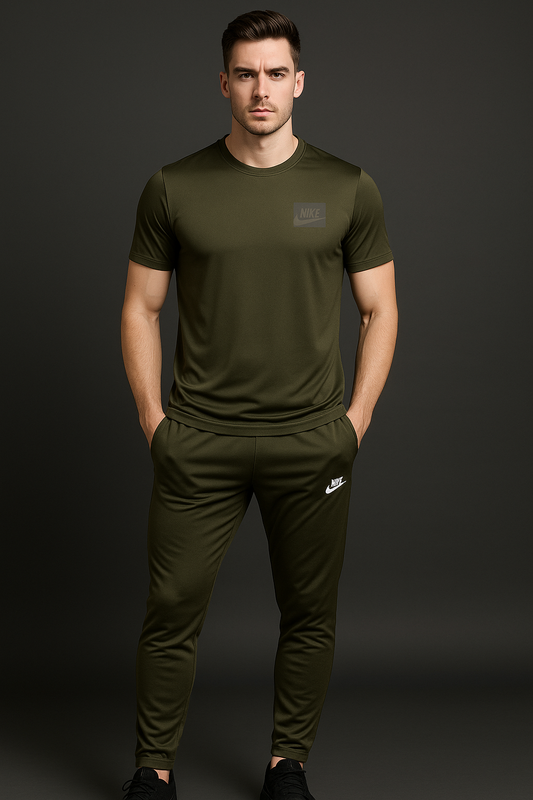 Men’s Signature Nike Reddish-brown Tracksuit Set